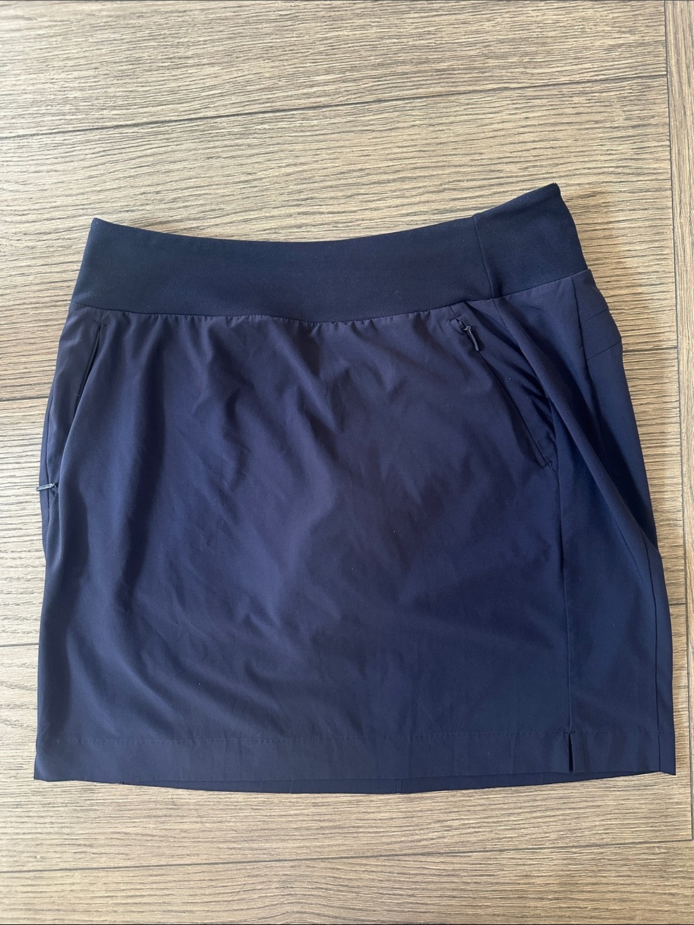 Navy Athleta Skort with Zipper Pocket